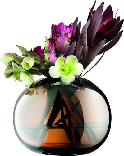 LSA International Epoque Vase H13.5cm Ambre/Lustré