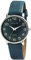 Excellanc Damen-Uhr Kunstleder Armband Dornschließe Analog Quarz 1900274 (blau)