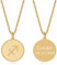 TIMANDO Damen Sternzeichen Kette Schütze mit Gravur, Personalisierte Halskette mit Namen in goldfarben, Horoskop Anhänger, Geburtstagsgeschenk