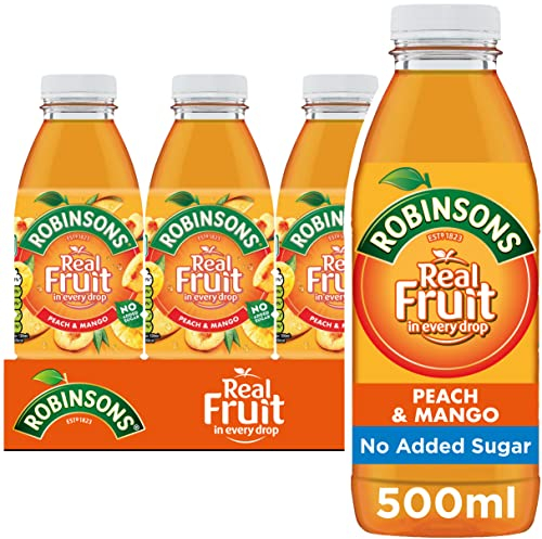 Robinsons RTD Peach & Mango - 500ml, 24 Pack