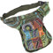 GURU SHOP Stoff Sidebag & Patchwork Hüfttasche, Goa Gürteltasche, Bauchtasche aus Nepal - Olivgrün, Herren/Damen, Baumwolle, Size:One Size, 25x20x4 cm, Festival- Bauchtasche Hippie