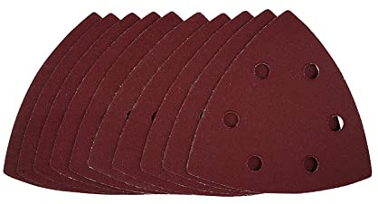 Draper Delta Sanding Sheets with Hook and Loop, 93mm, 240 Grit (Pack of 10)