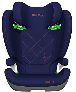 AVOVA Sora-Fix (River Blue), der Folgesitz geeignet von 100 bis 150 cm, 4 bis 12 Jahre, mit Isofix, Booster Autositz