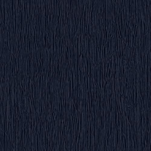 Navy Crystal Blue Glitter Encrusted Wallpaper - Vinyl Modern Glamourous Contemporary Feature Wall