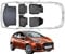 Rizline Passgenau 3D Fussmatten & Kofferraumwanne Auto Set Kompatibel mit Ford Fiesta 2009-2017 Auto Zubehör Gummimatten & Kofferraummatte Autos TPE Allwetter Geruchlos rutschfest Schwarz