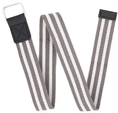 EANAGO Schöner Stoff-Kindergürtel >SCHATZSUCHER< für Jungs - universell passender Gürtel für Jungen von ca. 2 bis 14 Jahren - grau/weiß - Children´s belt