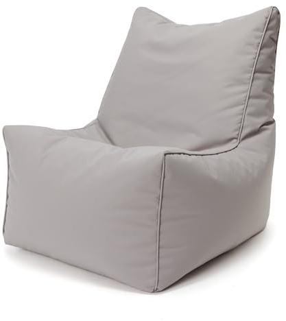 Ecopuf Sitzsack Solid Outdoor – wetterfester, bequemer Relaxsessel für drinnen und draußen – Bean Bag mit EPS-Füllung für Kinder und Erwachsene