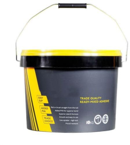 Ready Mixed Wallpaper Paste Adhesive Mix 10kg Added PVA Mould Resist