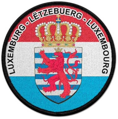 Patch Luxembourg Lëtzebuerg Heimat Wappen Großherzogtum Luxemburg Aufnäher#33731