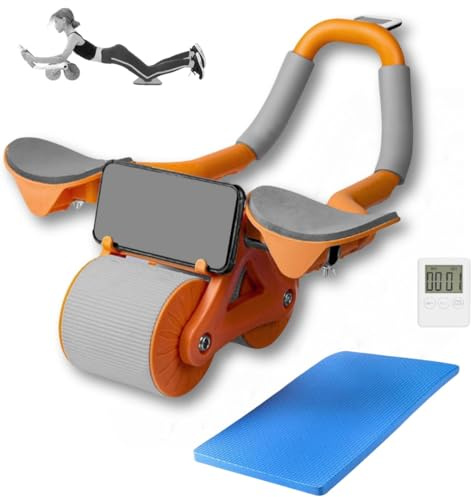 AB ROLLER WHEEL ROULEAU ABDOMINAL ROUE ABDOMINALE À REVERS AUTOMATIQUE AVEC TIMER POUR LES EXERCICES ABDOMINAUX À LA MAISON ET AU GYM