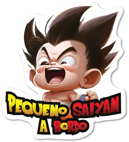 FFrame Aufkleber für Auto, Baby, Saiyan, 13 x 15 cm, Vinyl, einfach zu kleben, für Babys an Bord, Aufkleber, Auto, LKW, Wohnmobil