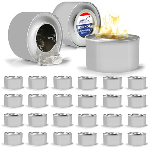 FAST X Brennpaste 24x200g – Langlebige, Sichere Wärmequelle, Geruchsfrei, für Gastronomie, Catering, Chafing Dishes