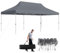 COSTWAY Pavillon 3x6m, Faltpavillon höhenverstellbar mit Tragetasche, Gartenpavillon Wasserdicht Stabil Winterfest, UV-Schutz 50+, Partyzelt,für Garten, Hochzeit, Party (Grau)