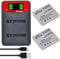 Pickle Power 2Pcs 1080mAh NB-4L Battery and Dual Charger for Canon IXUS 80 IS, IXUS 75, IXUS 50, IXUS 255 HS, IXUS 220 HS, IXUS 55, IXUS 40, IXUS 100, 230 HS, Ixus 130