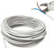 HALOTEC 25 metros Cable electrico 2 hilos 2x0.75 | H03VV-F | Doble aislamiento PVC | Cable Instalación | Cable corriente | PVC | Blanco | Cable Manguera Redonda | Cable dos hilos