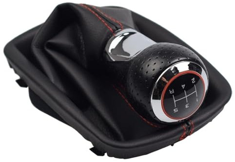 Pomos Palanca de Cambios para Audi A4 B6 8E 2000-2004 A6 C5 4B 1997-2005 5 6 Speed,Manija De Bola Pomo Cambios Marcha Coche Accesorios,A-5-r Speed