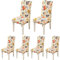 ARNTY Fundas Sillas de Comedor, Fundas para Sillas Pack 4/6 Fundas Sillas Ajustables Elásticas Chair Covers Modernas Lavables para Banquetes Oficina Hogar Restaurante Bar