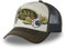 Von Dutch Kappe für Damen und Herren, Trucker-Kappe, mit Patches, verstellbar, Grün/Ecru/Schwarz, Einheitsgröße