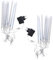 OSALADI 2St fairy lights night light Blaue Lichter lichteffekt outdoor beleuchtung Meteorschauer-Regenröhren Schneefall-Röhrenlicht Lichter des Meteoritenschauers Dekoration Licht PVC Blue