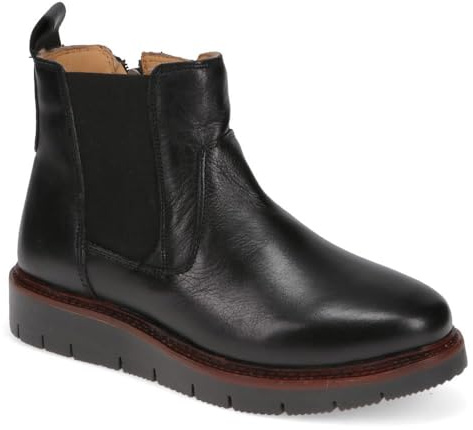 Pavers Platform-Heeled Ankle Boots - Black Size 6