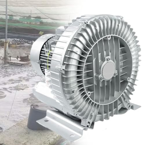220 V 380 V Industrielle Absaugventilatoren, Zum Entstauben Von Luft, Hochdruck-LuftsauerstoffpumpengebläSe FüR Aquarien Und Fischteiche 120 W-7500 W, Mit Vibrationshemmender Basis ,1.1KW-380V