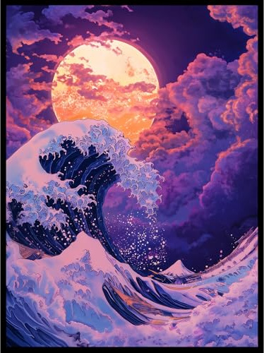 (Great Purple Wave) - 100ct Textured Matte TCG/MTG Card Art Sleeves