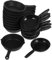 Generisch 20st Miniatur-Wok Miniatur-puppenhauszubehör Mini-pfanne Mini-küchentopf Minitöpfe Und Pfannen DIY-puppenhaus-bausatz Kleine Bratpfanne Mini-puppenhaus-bausatz Abs Black