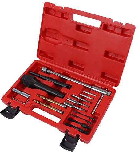 Tyenaza Glühkerzen-Entfernungswerkzeug, Abzieher-Bit-Adapter, Sechskantschlüssel, Stern-Stecknuss-Set für beschädigte 8-mm-10-mm-Stecker