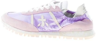 PREMIATA Donna Sneaker SEAND 6250 in Tessuto Lilla e camoscio Rosa con Elastico Color Viola Size 40