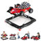 COSTWAY 4 in 1 Lauflernhilfe, Lauflernwagen klappbar mit einstellbarer Höhe, Baby Walker Autoförmig mit Lenkrad & Spieluhr, Laufwagen mit Rädern für Baby von 6–18 Monaten