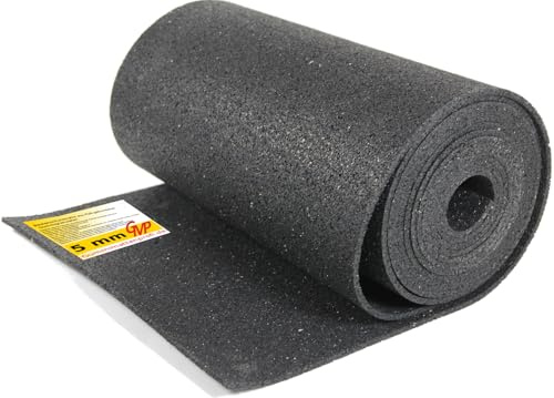 Tapis de protection de construction en granulés de caoutchouc 5 mm 1000 mm x 10 m