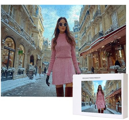 Fotopuzzle mit eigenem Bild - Fotopuzzle selbst gestalten 1000/1500/2000/3000/4000/5000/6000 Teile - Puzzle mit Foto personalisiert - DIY Personalisiertes Hölzernes Puzzle Geschenke (1500 Teile) x-15
