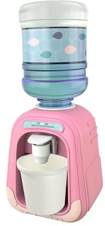 Lawnrden Water Dispenser for Kids, Mini Water Dispenser 190ml Kids with Cup Simulation Tiny Drinks for Toys No Battery Style2