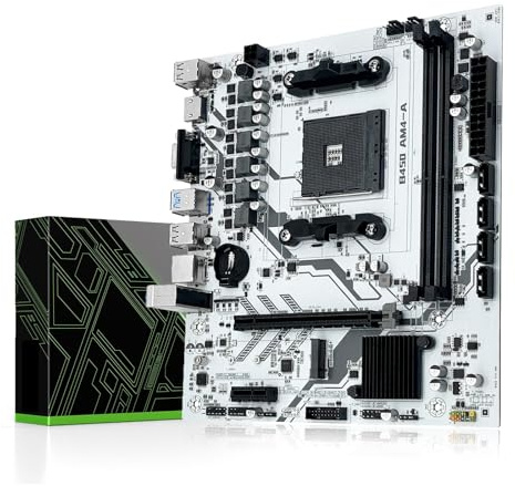 B450 Motherboard Prozessor Dual-Channel DDR4 Speicher AM4 Mainboard M.2 NVME (unterstützt Ryzen 5500 5600 5600G CPU)