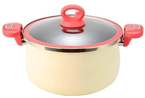 Schnellkochtopf für den Küchenherd – nährstoffspeicherndes Mehrzweck-Kochgerät mit Doppelgriff, Kochutensilien-Set, Home-Cooking-Kollektion | Vielseitiger Schnellkochtopf, perfekt für Profis Kap