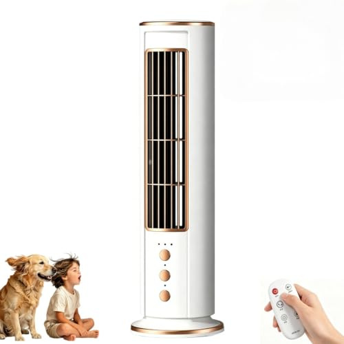 2026 NEW EpiCooler Portable Air Conditioner,ventilador Tipo Torre Sin Aspas, Adecuado Para Oficina, Dormitorio Y Escritorio. (Blanco-1 pcs)