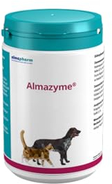 almapharm Almazyme Pulver | 500 g | Ergänzungsfuttermittel für Hunde und Katzen | Vitalstoffe die zum Nahrungsaufschluss beitragen können