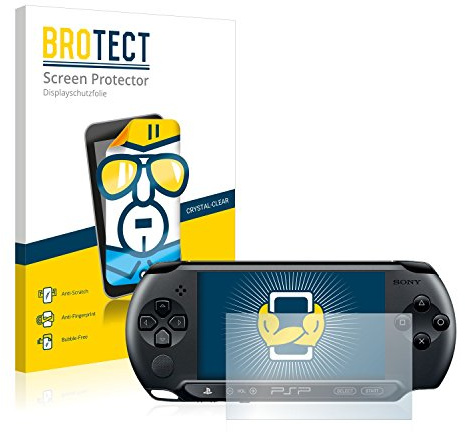 BROTECT (2 Stück Schutzfolie für Sony PSP Street E1004 Displayschutz Folie Made in Germany, Ultra-Klar