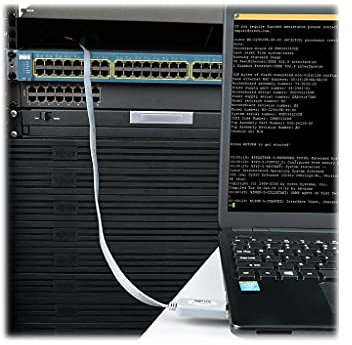 TrippLite by Eaton USB-A to RJ45 Serial Rollover Cable (M/M) - Cisco Compatible, 250 Kbps, 6 ft. (1.83 m), Gray