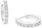 Amor Damen-Creolen 14 mm 925 Silber rhodiniert Zirkonia weiß - 390774