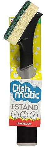 Caraselle Dishmatic Brosse à vaisselle I-Stand, verte, taille unique, (la couleur peut varier)