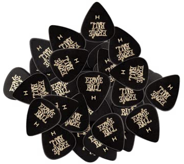 Ernie Ball Schwarze Plektren, 144 Stück
