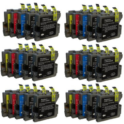 30 Druckerpatronen für Brother mit freier Farbauswahl ersetzt LC970 LC1000 DCP-130C DCP-135C DCP-150C, DCP-330C DCP-350C DCP-357C DCP-540C DCP-560CN DCP-750CW DCP-770CW MFC-235C MFC-240C, MFC-260C MFC-440CN MFC-465CN MFC-660CN MFC-680CN MFC-845CW MFC-885CW MFC-3360CN MFC-5460CN MFC-5860CN