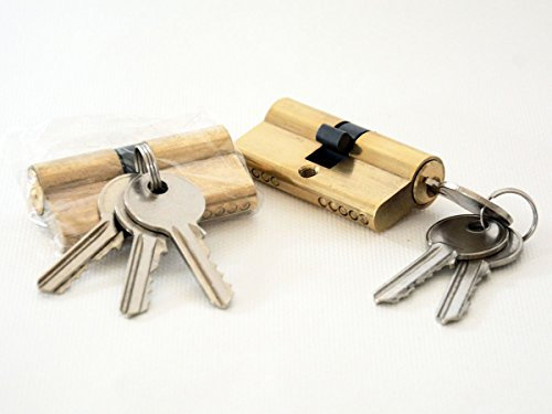 Schließzylinder Zylinder Profilzylinder 30/30 mm - 2 Stk. für den Innenbereich Bauzylinder