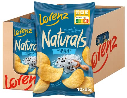 LORENZ | Naturals Meersalz & Pfeffer | 12 x 95 g | vegetarisch