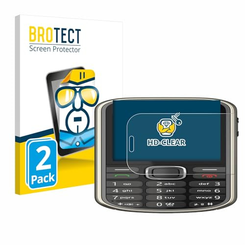BROTECT (2 Stück Schutzfolie für Nokia 3720 classic Displayschutz Folie Made in Germany, Ultra-Klar