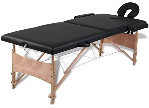 vidaXL Massagetisch Massageliege Bank Kosmetik Therapieliege 2 Zonen mit Tasche