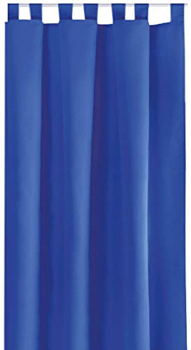 Bestlivings Blickdichte Gardine mit Schlaufen (140x245 cm/Blau), in vielen Variationen