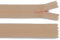 Schnoschi 1 cerniera a spirale lunga 30 cm, nascosta, non divisibile, beige, guida da 3 mm, chiusura lampo