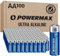Powermax 100 AA-Batterien, Ultra-langlebige Alkaline-Batterie, 10 Jahre Haltbarkeit, wiederverschließbare Verpackung